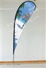   Discount price! knife shape beach flag pole