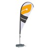 wholesale factory price pole telescopic beach teardrop flying flag banner